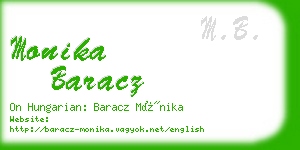 monika baracz business card